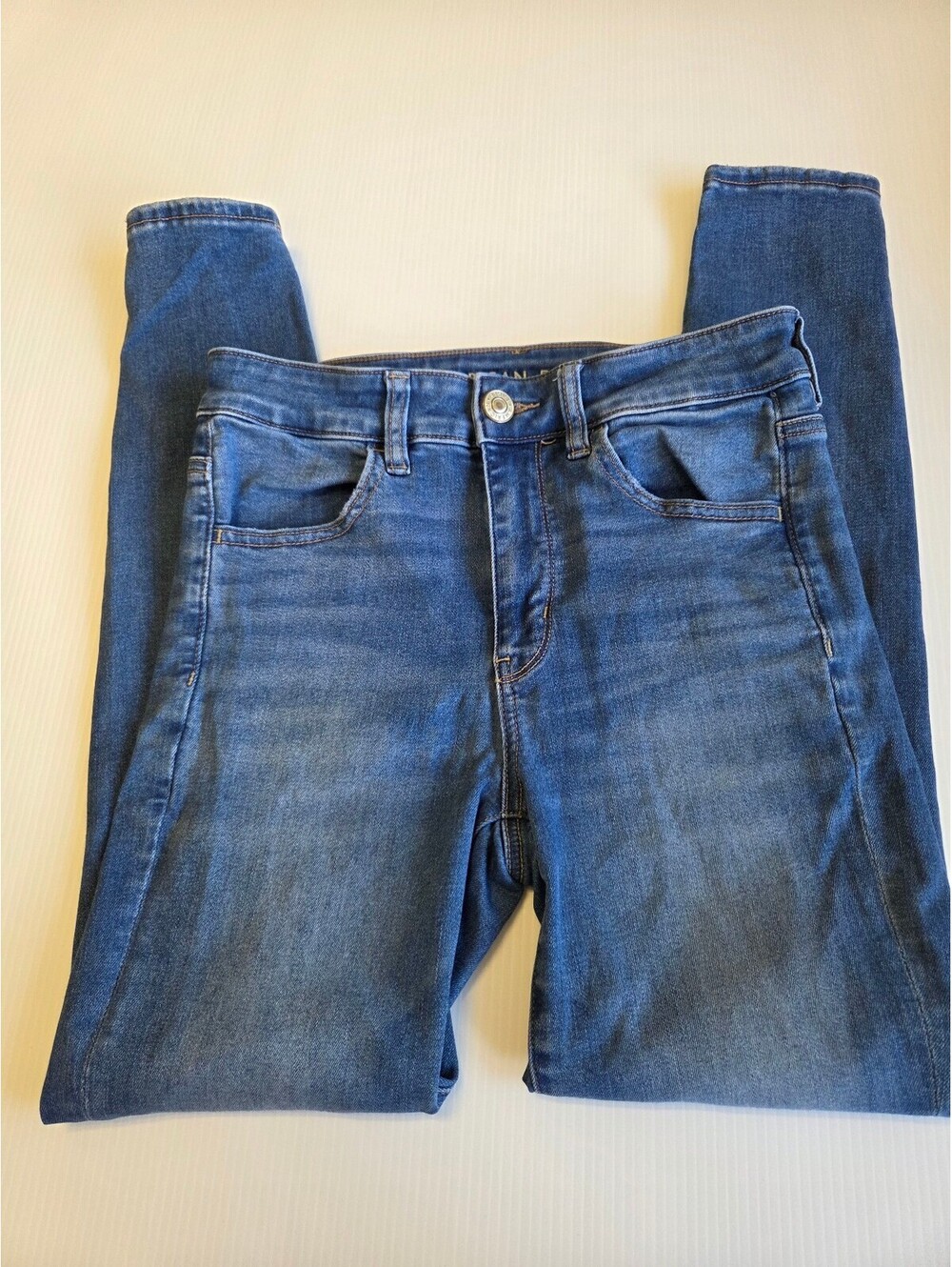 American Eagle Women's Mid Rise Jegging Jeans Size 6 Short Blue Stretch Denim